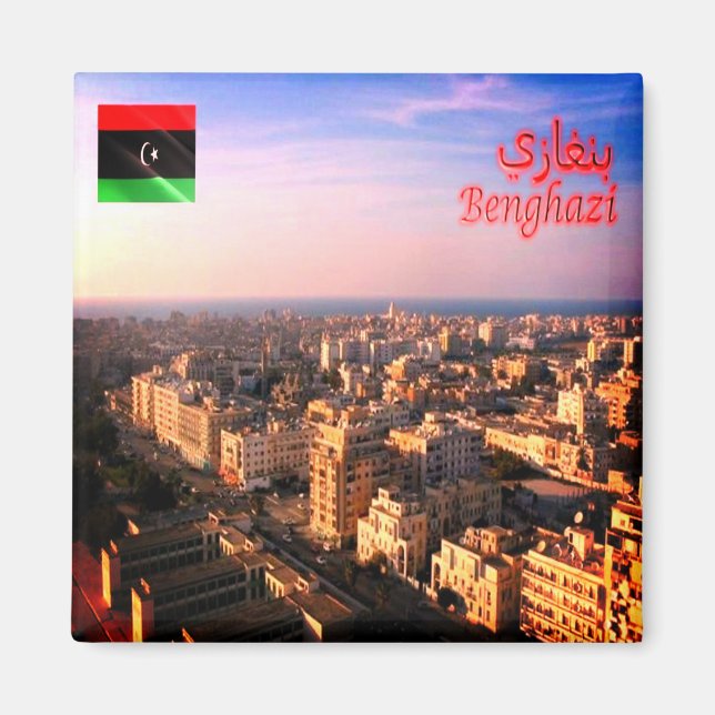 zLY006 BENGHAZI, Libyen - Benghazi, Afrika, Fridge Magnet (Framsidan)