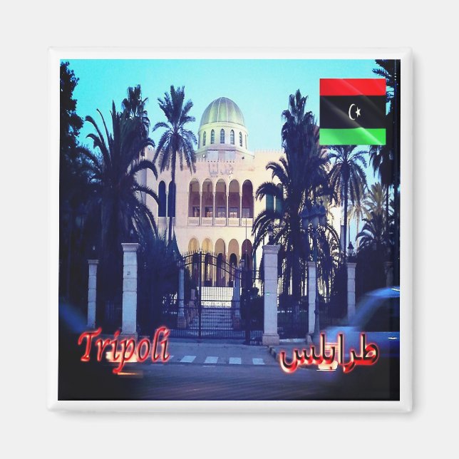 zLY026 TRIPOLI, Royalet Palace, Libyen, Fridge Magnet (Framsidan)