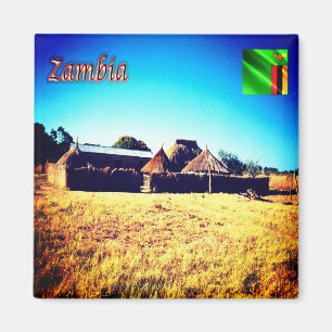 ZM008 ZAMBIA, Panorama, Afrika, Fridge Magnet