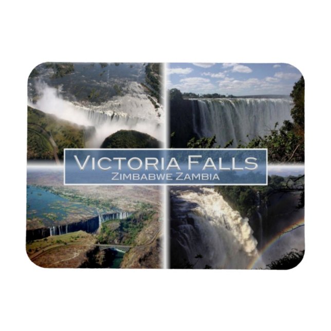 ZM Zambia Zimbabwe - Victoria Falls - Magnet (Horisontell)