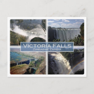 ZM Zambia - Zimbabwe - Victoria Falls - Vykort