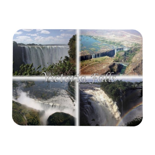 ZM Zimbabwe Zambia - Victoria Falls - Magnet (Horisontell)