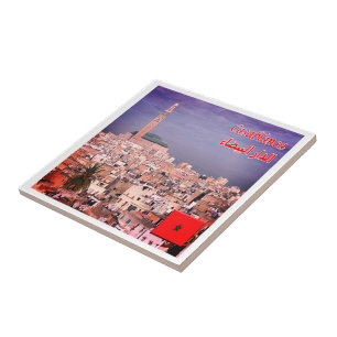 zMA005 CASABLANCA, Marocko, Afrika Kakelplatta