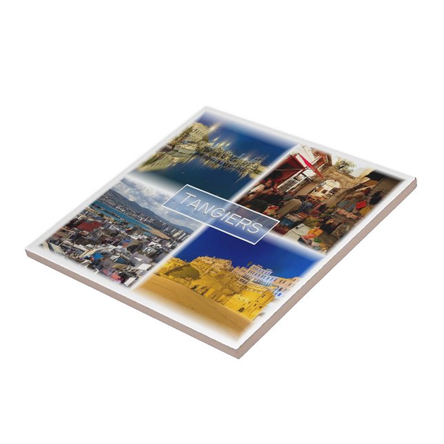 zMA012 TANGIERS, Mosaic, Marocko, Afrika Kakelplatta (Sidan)