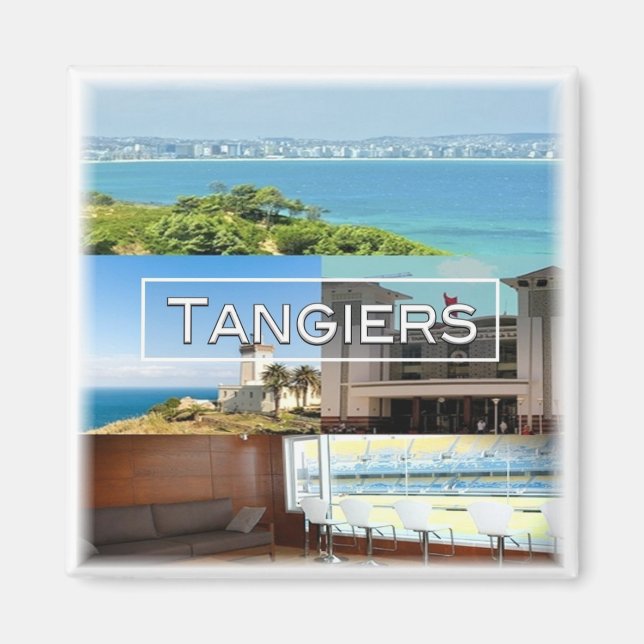 zMA014 TANGIERS, Mosaic, Marocko, Afrika, Fridge Magnet (Framsidan)