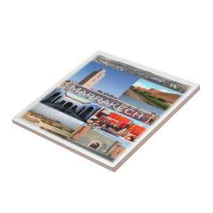 zMA015 MARRAKECH, Marocko, Afrika Kakelplatta