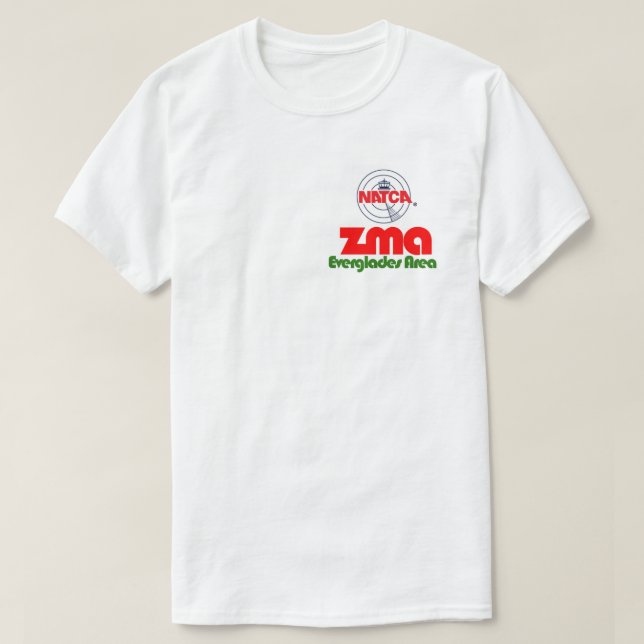 ZMA-Evergladesområde - alligatorbaksida Tee (Design framsida)
