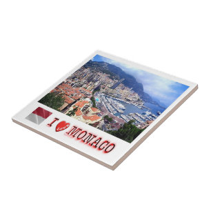 zMC007 PRINCIPALITY OF MONACO, I Kärlek, Kakelplatta