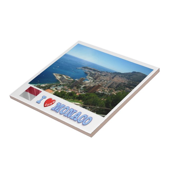 zMC008 PRINCIPALITY OF MONACO, I Kärlek, Kakelplatta (Sidan)