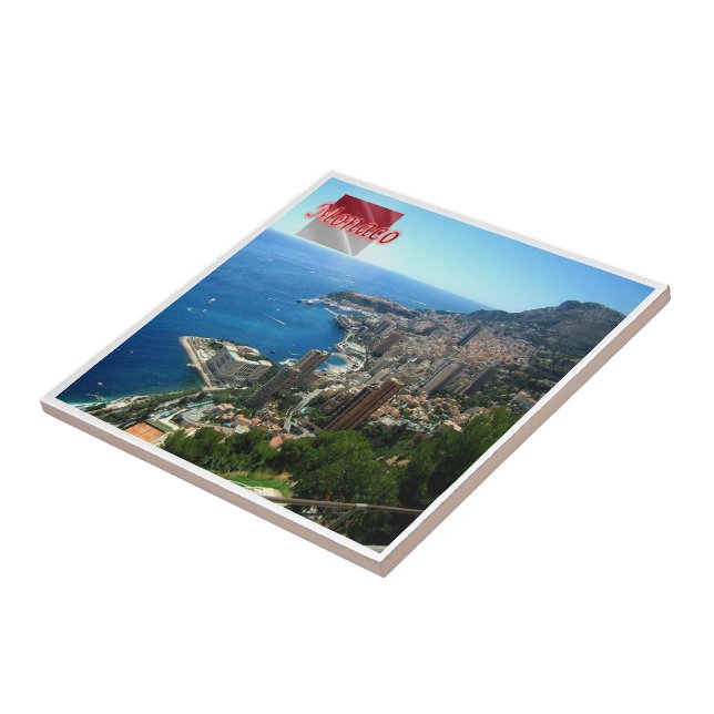 zMC010 PRINCIPALITY OF MONACO, vy Kakelplatta (Sidan)