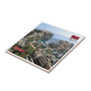 zMC011 PORT OF FONTVIEILLE, Monaco Kakelplatta