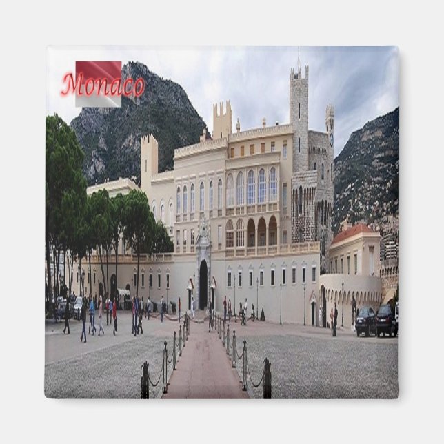 zMC012 PALAIS, Monaco, Fridge Magnet (Framsidan)
