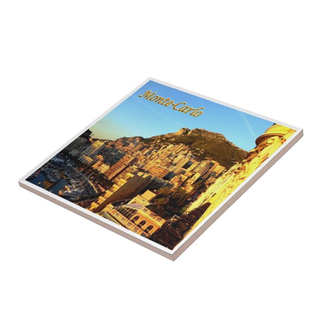 zMC015 MONTE CARLO, Monaco Kakelplatta (Sidan)