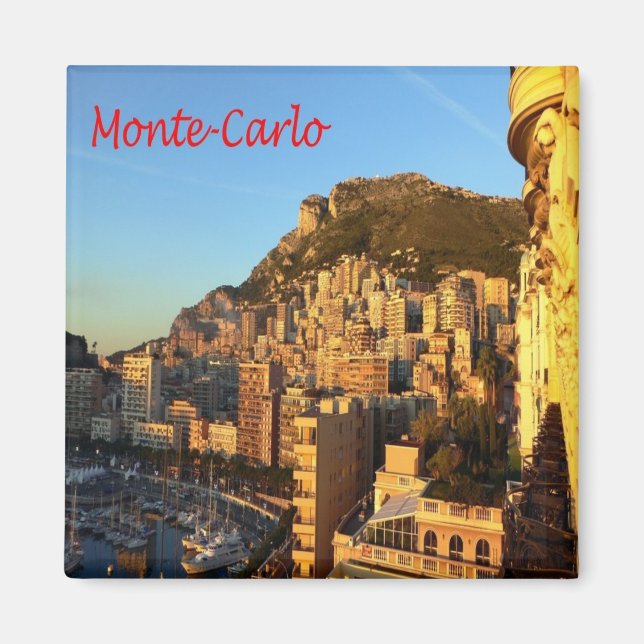 zMC016 MONTE CARLO, Monaco, Fridge Magnet (Framsidan)