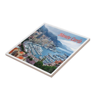 zMC018 MONTE CARLO Panorama, Monaco Kakelplatta