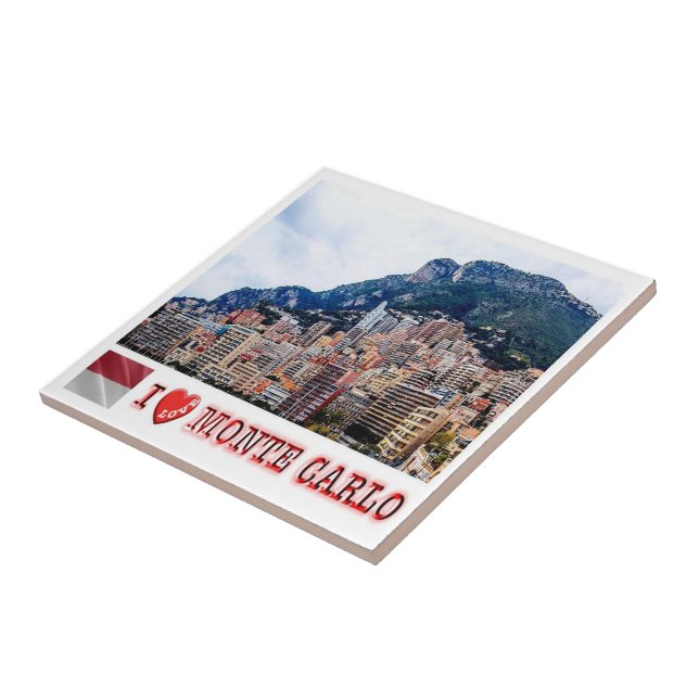 zMC019 MONTE CARLO, Monaco Kakelplatta (Sidan)