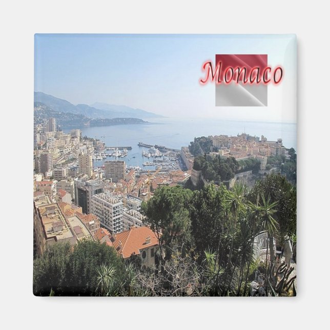 zMC025 MONACO längst upp på Exotic Garden Magnet (Framsidan)