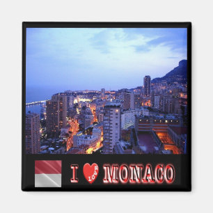 zMC031 MONACO "I Kärlek", Fridge Magnet