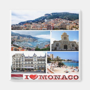 zMC037 MONACO-kollage "I Kärlek", Fridge Magnet