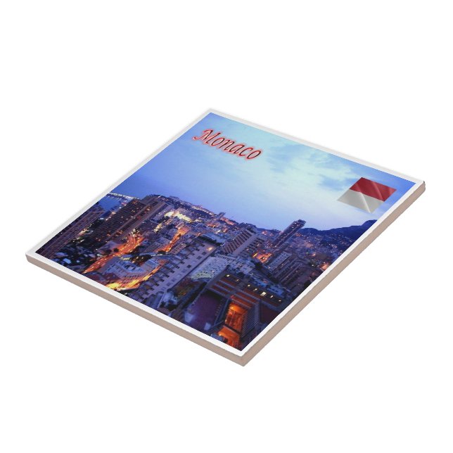 zMC039 MONACO PER KVÄLL, Kakelplatta (Sidan)