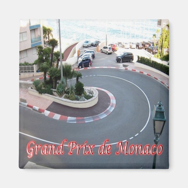 zMC051 GRAND PRIX, Monaco, Fridge Magnet (Framsidan)