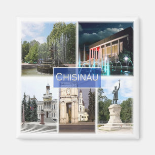 zMD004 CHISINAU, Moldavien, Europa, Fridge Magnet