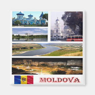 zMD005 MOLDOVA collage mosaic, Europa, Fridge Magnet