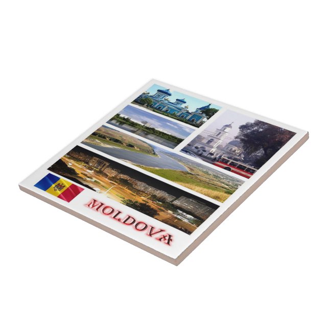 zMD005 MOLDOVA collage mosaic, Europa Kakelplatta (Sidan)