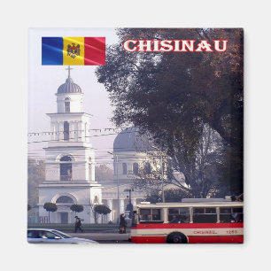 zMD010 CHISINAU Town Center, Moldavien, Fridge Magnet