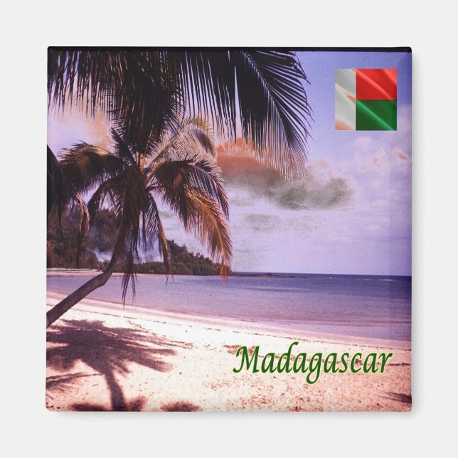 zMG007 MADAGASCAR, Beach, Afrika, Fridge Magnet (Framsidan)