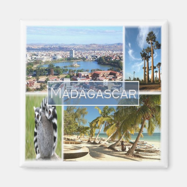 zMG014 MADAGASCAR, Antananarivo, Afrika, Fridge Magnet (Framsidan)