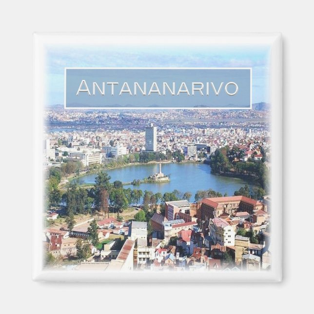 zMG015 ANTANARIVO, Madagaskar, Afrika, Fridge Magnet (Framsidan)