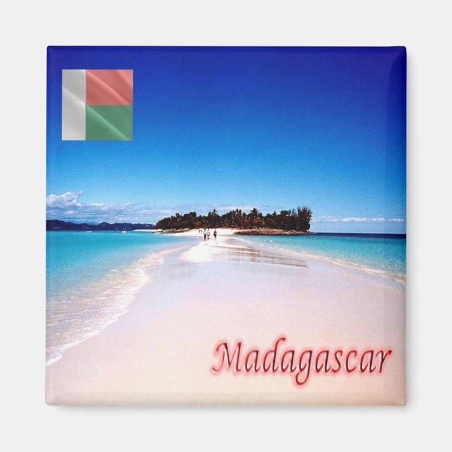 zMG016 MADAGASCAR, Nosy Iranja, Panorama, Fridge Magnet (Framsidan)