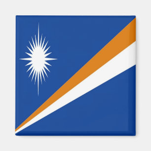 zMH001 FLAGGA MARSHALL ÖARLANDS, Oceania, Fridge Magnet