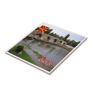 zMK005 SKOPJE, NordMakedonien, Kakelplatta