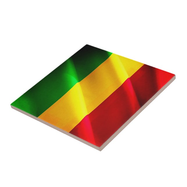 zML002 MALI, Wave Flagga, Afrika Kakelplatta (Sidan)