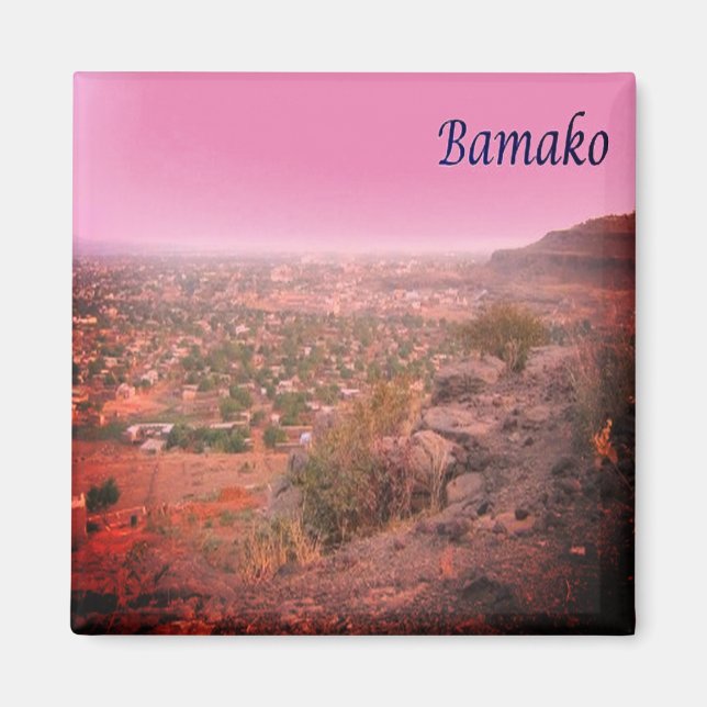 zML004 BAMAKO, Mali, Afrika, Fridge Magnet (Framsidan)