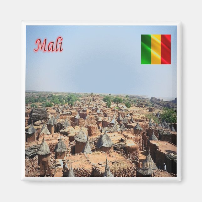 zML006 MALI, Endelou, Afrika, Fridge Magnet (Framsidan)