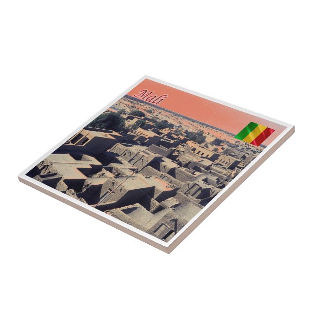 zML011 MALI, Timbuctu, Afrika, Kakelplatta (Sidan)