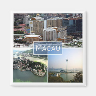 zMO004 MACAU eller MACAO, Asien, Fridge Magnet