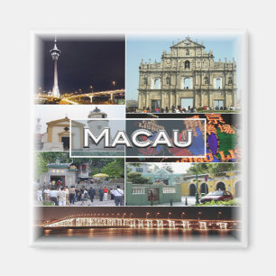 zMO005 MACAU ELLER MACAO, Asien, Fridge Magnet