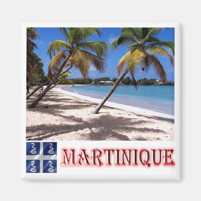 zMQ005 MARTINIQUE, LES SALINES Beach, Fridge Magnet (Framsidan)