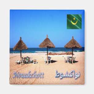 zMR.015 NOUAKCHOTT Beach, Mauretanien, Afrika, Fri Magnet