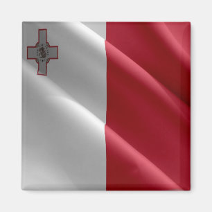 zMT002 MALTESE som viker FLAGGA Malta, Fridge Magnet