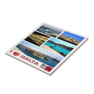 zMT007 MALTA "I Kärlek", Kakelplatta