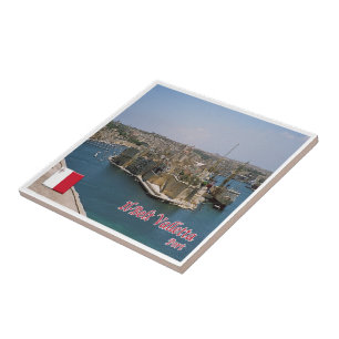zMT013 IL BÄLTE VALLETTA, Malta, Kakelplatta