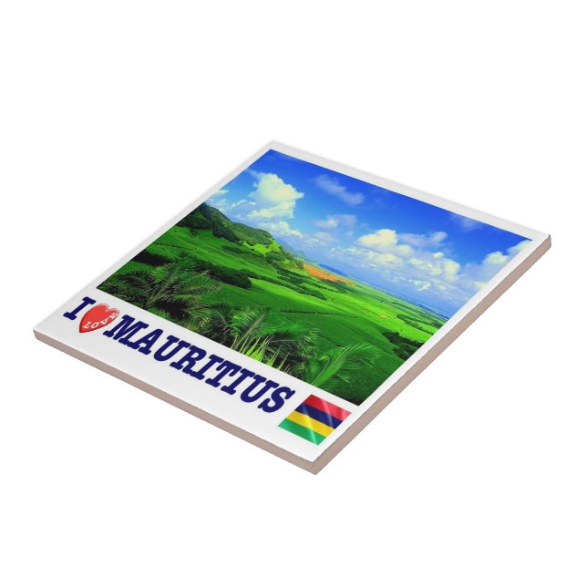 zMU020 MAURITIUS I Kärlek, Afrika, Kakelplatta (Sidan)