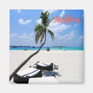 zMV013 MAIN-strand, Maldives, Asien, Fridge Magnet
