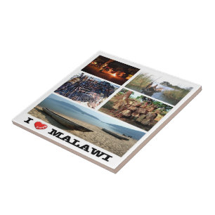 zMW009 MALAWI I Kärlek, Mosaic, Afrika Kakelplatta