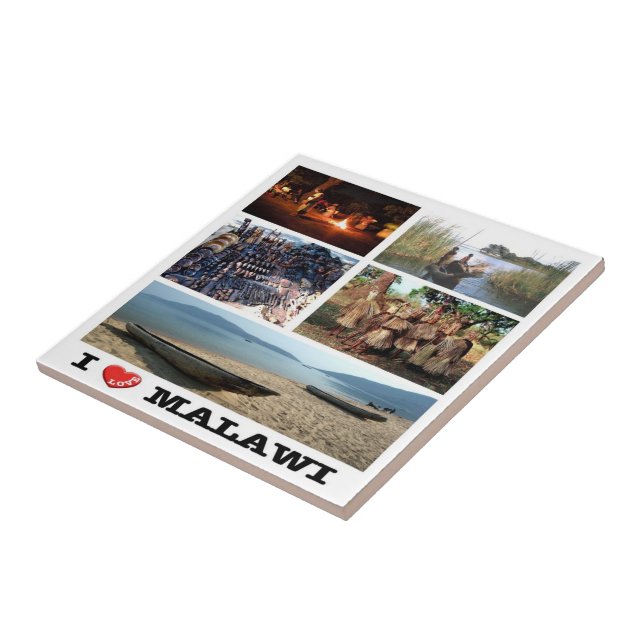 zMW009 MALAWI I Kärlek, Mosaic, Afrika Kakelplatta (Sidan)